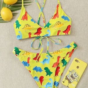 (Searching) yellow dinosaur bikini
